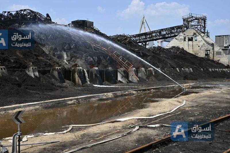 بعد تعرضه للقصف الروسي.. أحد أكبر مجمعات الحبوب في أوكرانيا خارج الخدمة