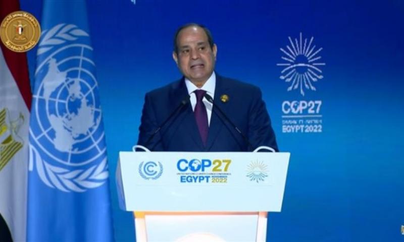 النص الكامل لكلمة الرئيس السيسي أمام قمة المناخ COP27