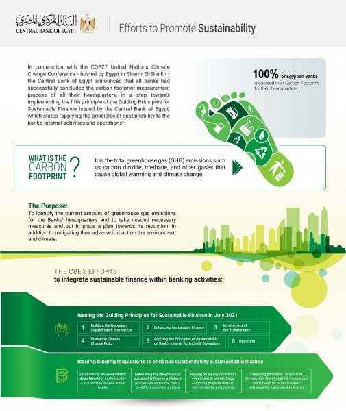 «المركزي» يعرض نتائج البصمة الكربونية في البنوك