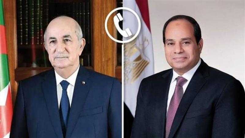 السيسي يهنئ هاتفيًا نظيره الجزائري بعيد الأضحى المبارك