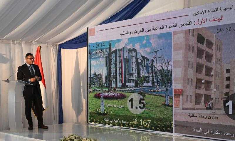 وزير الإسكان: تنفيذ 1.5 مليون وحدة سكنية خلال 10 سنوات لسد العجز المُتراكم