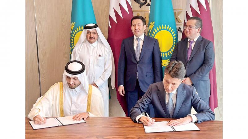 قطر توقع مذكرة تفاهم مع كازاخستان لتعزيز الاستثمارات بين البلدين