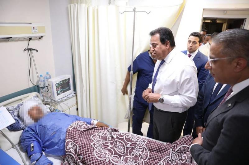 وزيرالصحة في مستشفى طامية المركزي بالفيوم