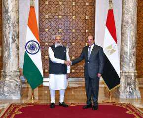 الرئيس السيسي: مصر تتطلع لفتح آفاق جديدة لتعزيز العلاقات مع الهند